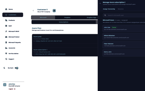 Assign Azure Ownership Dark